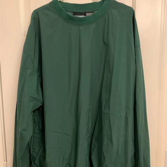Forest Green Windbreaker Crew Nexk Men’s XXL - Picture 1 of 3